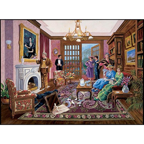 Bits and Pieces - 1000 Piece Murder Mystery Puzzle - Murder at Bedford Manor by Artist Gene Dieckhoner - Solve the Mystery - 1000 pc Jigsaw by Bits and Pieces