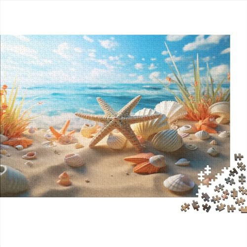 Strandlandschaft Puzzles Für Erwachsene Strand 1000 Stück Lernspiel Hölzern Geschenk Hochwertig Und Langlebig Für Geschenke Für Erwachsene 1000pcs (75x50cm)