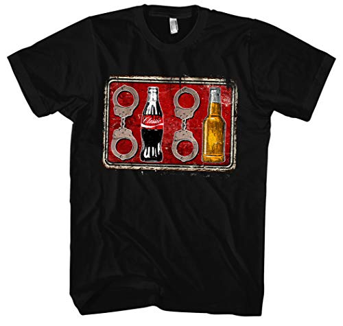 Acht Cola Acht Bier Männer Herren T-Shirt | Fussball 1312 ACAB Hooligan Ultra (4XL)