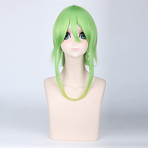 ydound Anime Coser Wig Vocaloid GUGPOID GUGPOID Gumi Anti-Alice Green Hitzebeständig Kostüm Kostüm Perücke + Perücke Gratis PL-274 (Farbe: PL-018)