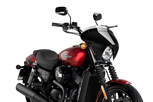 Batwing SML Kurzer Bildschirm Stak Getönt Puig ref.21057H für Harley Davidson Street 750 17'-19'