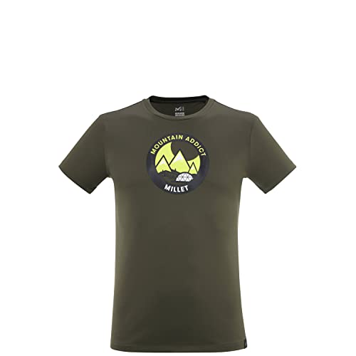 Millet - Dreamy Peaks TS SS M - Herren-Sport-T-Shirt - Atmungsaktiv - Bergsteigen, Klettern, Lifestyle - Gelb