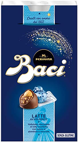 3x Perugina Baci Bijou Latte Pralinen mit Milchschokolade gefüllt mit Gianduja und Haselnuss 200g