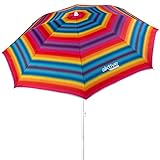 Aktive Beach Windproof Umbrella 180cm Uv50 Protection One Size