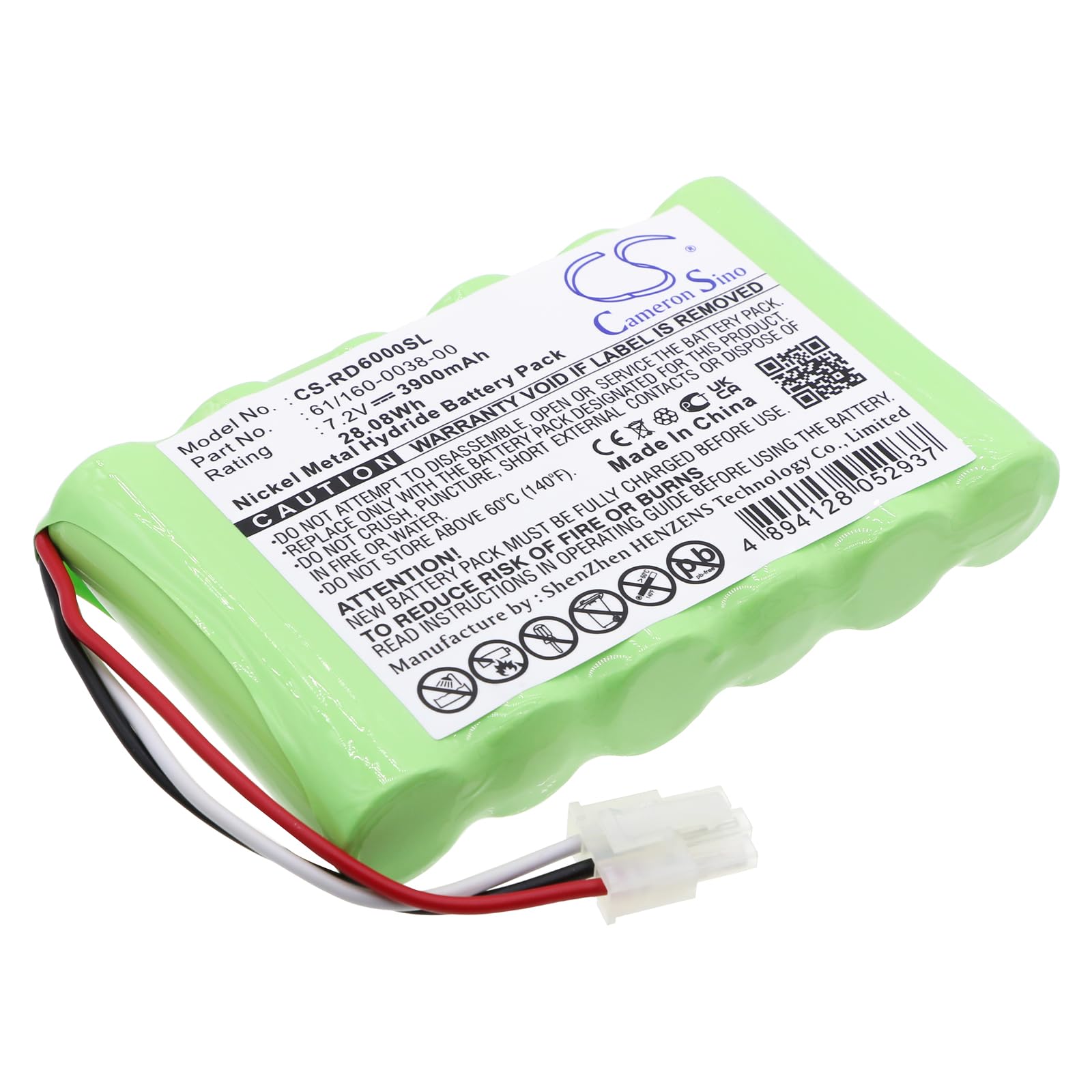 Battery for Riser Bond RD6000 61/160-0038-00 7.2V 3900mAh