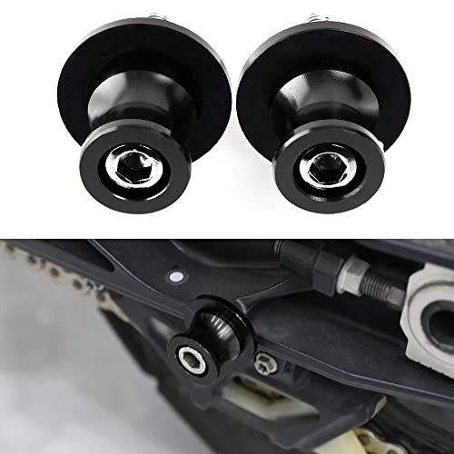 2pcs Montageständer Racingadapter M10 Bobbins CNC Ständeraufnahme Für Kawasaki Z750/S 2005-2013 Z750R 2011-2013-Schwarz