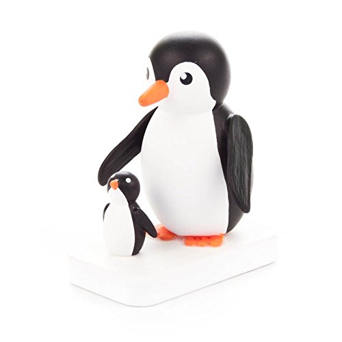 Pinguin 17035 Mutter & Kind Figur aus Erzgebirge