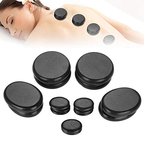 Massage Stones Tragbares Hot Stone Massage Kit Ovaler Formstein für die Gesichtsmassage am Hinterbein und am ganzen Körper