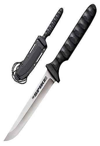 Cold Steel Men's 53NCC Drop Point Spike Fixed Blade, Black, small