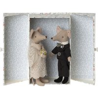 Figuren-Set WEDDING MICE COUPLE mit Aufbewahrungsb