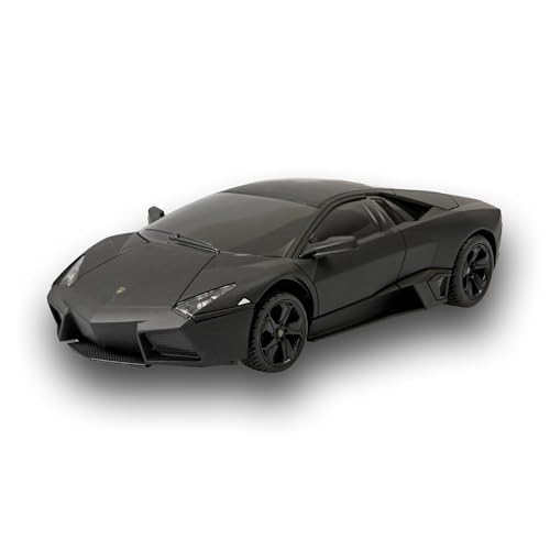 Cartronic RC Fahrzeug Lamborghini Reventon - ferngesteuertes Auto - Spielzeug-PKW 1:24 - Schwarz - Remote Control car für Kinder ab 8 Jahren