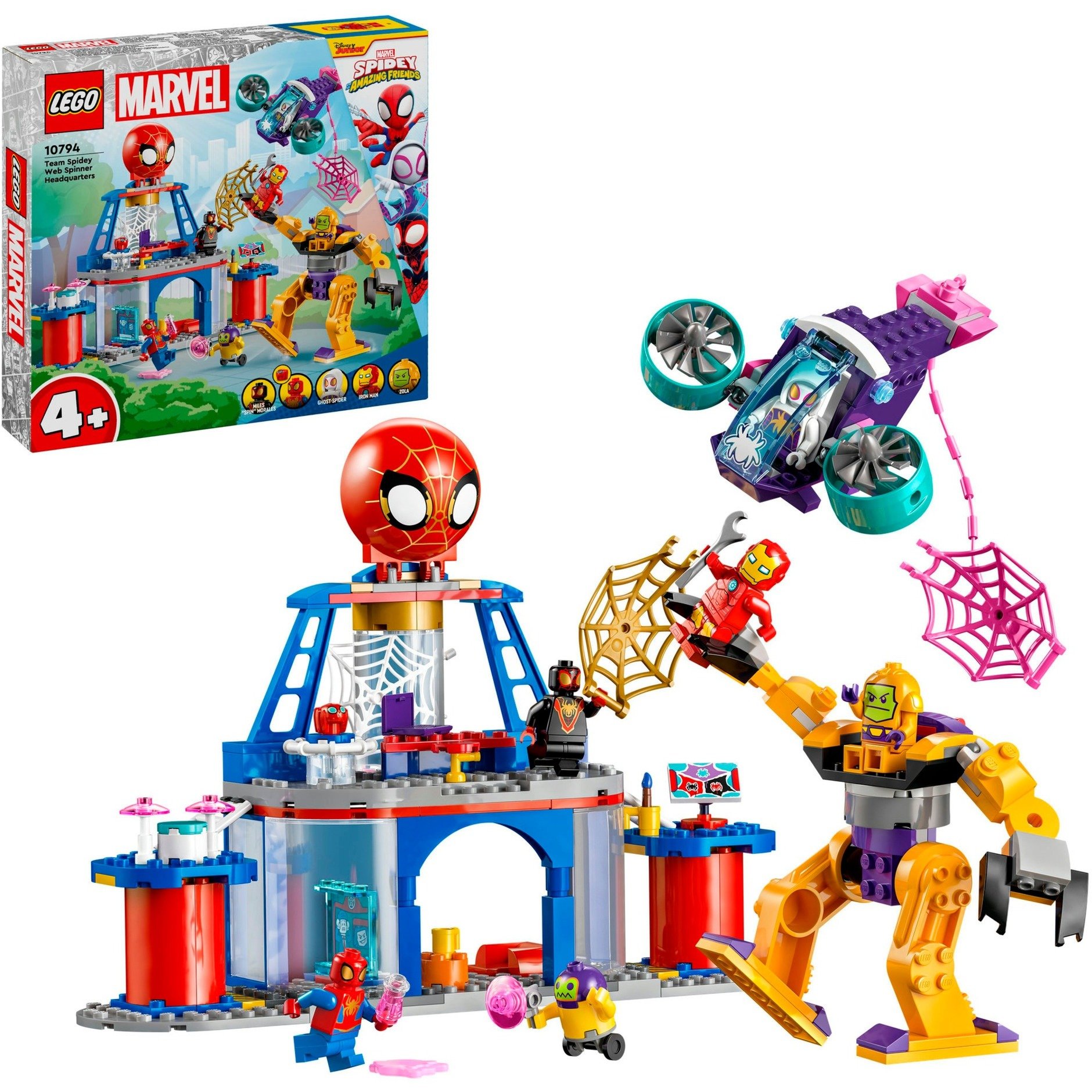 10794 Marvel Spidey und seine Super-Freunde Das Hauptquartier von Spideys Team, Konstruktionsspielzeug
