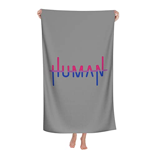 AOOEDM Bi-Flagge der bisexuellen Strandtücher, Badelaken, großer Handtuchbezug für Frauen, Männer, Decke, 32 x 52 Zoll