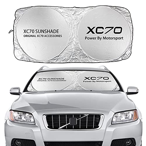 GENTRE Sonnenschutz Auto Frontscheibe für Volvo XC70,Faltbarer Sonnenschutz Windschutzscheibe UV Schutz und Wärme Sonnenschirm,S
