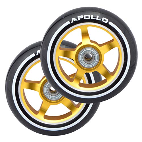 Apollo Stunt Scooter Ersatzräderset Pro Wheels - ABEC9 Kugellager, Roller Rad Ersatz-Räder passend Stunt-Scooter
