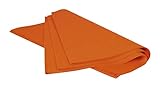 Clairefontaine 393658C Ries (mit 480 Blatt Seidenpapier, 50 x 75 cm, 18 g/qm, ideal für Deko und Bastelprojekte) 1 Ries orange