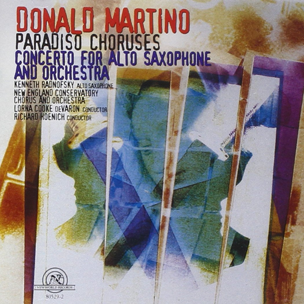 Martino: Paradiso Choruses,Cto for Alto Saxophone