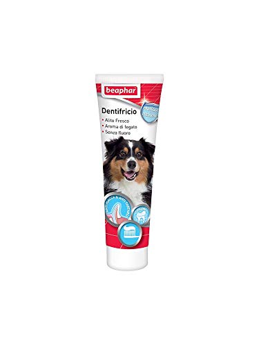 Beaphar Zahnpasta für Hunde, vollständige Zahnpflege mit Schutz gegen Lack und Zahnstein mit Lebergeschmack, täglicher Schutz, einfach zu bedienen, 100 g