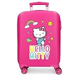 Hello Kitty You Are Cute Kabinenkoffer, Rosa, 33 x 50 x 20 cm, starr, ABS, seitlicher Kombinationsverschluss, 28,4 l, 2 kg, 4 Doppelrollen, Gepäck, Hand, Rosa, Kabinenkoffer