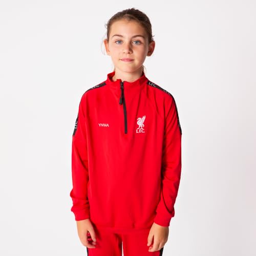 Offizielles FC Liverpool Trainingsanzug für Kinder - 22/23-10 Jahre - 140 - Langarm Liverpool Trainingsjacke und Jogginghose - Fusball Jacke und Hose für Training