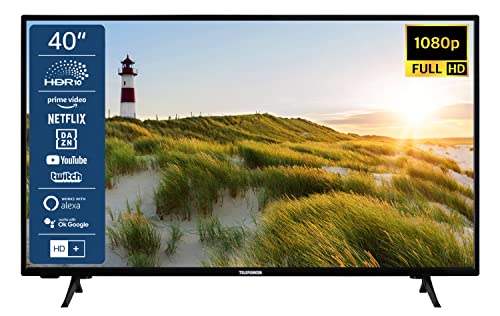 TELEFUNKEN XF40SN550S 40 Zoll Fernseher/Smart TV (Full HD, HDR, Triple-Tuner) - Inkl. 6 Monate HD+ [2023]