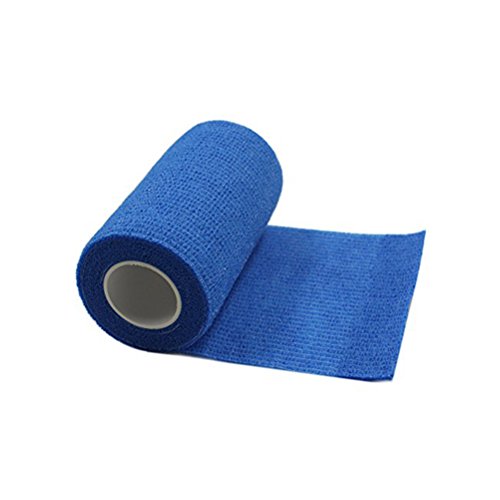 ultnice 6 Rollen kohäsive Bandage Tape selbsthaftende Bandage Klebeband für Athletic Sport 7,5 x 450 cm (blau)