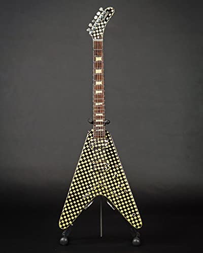 Axe Heaven RN-502 Lizenzierte Rick Nielsen Checkered Flying Mini Gitarre