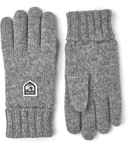 HESTRA Basic Wool Handschuhe, Grey, EU 6