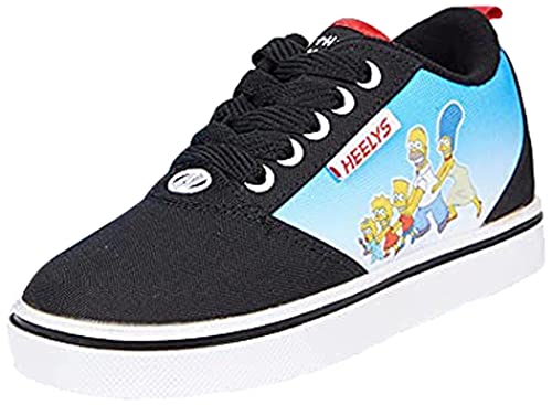 Heelys Unisex Kinder Pro 20 Drucke (Hes10395) Schuhe mit Rollen, Schwarz, Cyan, Mehrfarbig, 33 EU