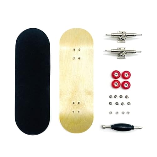 Apooke Holz-Finger-Skateboards Holz-Basic-Fingerbretter mit Lagerrad professionelles Finger-Skateboard Tischspielzeug Lagerrad-Tischspielzeug für