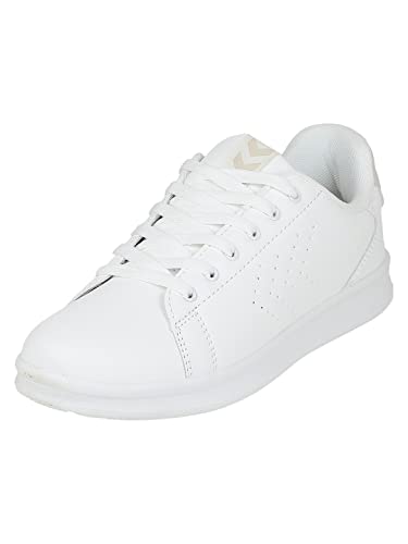 hummel Unisex-Erwachsene BUSAN Sneaker, White/Marshmallow,36 EU
