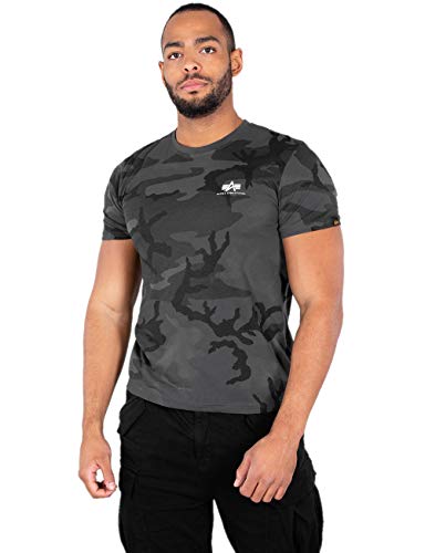Alpha Industries Basic T Small Logo T-Shirt Dunkles Camouflage M