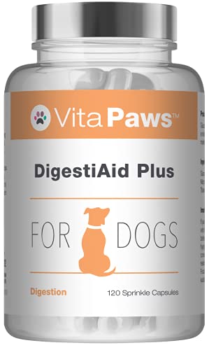 VitaPaws™ DigestiAid Plus - Verdauung - für Hunde - 120 Streukapseln - SimplySupplements