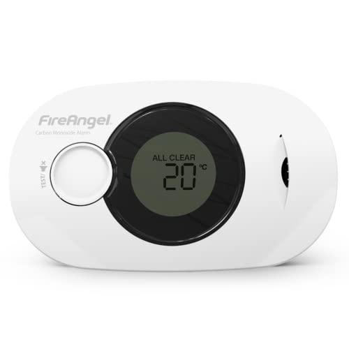 FireAngel FA3322 Digitaler CO-Alarm mit 10 Jahren versiegelt, für Lebensdauer Batterie Kohlenmonoxid