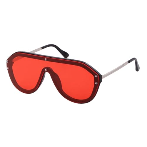 MUTYNE Mode Übergroße Sonnenbrille Frauen Luxus Großen Rahmen Schild Verbundene Weibliche Sonnenbrille Shades,c4,Einheitsgröße
