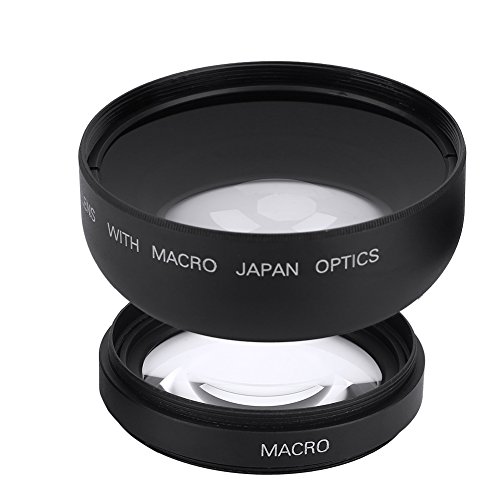 Kameraobjektiv, 52 mm 0,45-Fach Weitwinkel-Universalkonvertierungs-Makroobjektiv für Canon/für Nikon/für Sony/für Spiegelreflexkameras und Digitalkameras mit einem Objektiv