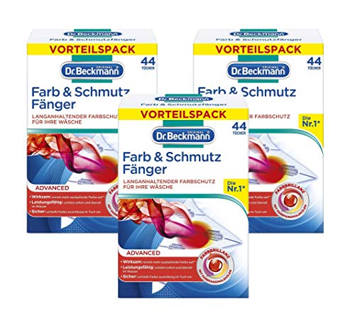 Dr. Beckmann Farb & Schmutz Fänger - Verfärbungsschutz 44 Tücher (3er Pack)