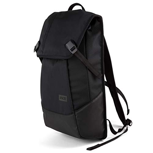AEVOR Daypack Proof - Wasserdichter Rucksack für die Uni und Freizeit Inklusive Laptopfach und erweiterbar auf 28 Liter - Proof Black - Schwarz