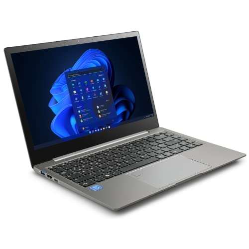 Notebook CSL R'Evolve T14 v2 Windows 11 Pro - Ultra-Slim Laptop, 14,1 Zoll Touch Display Full HD 1920x1080 IPS, Intel N5100 CPU 4x2800 MHz, 1000 GB M.2 SSD, 8 GB DDR4-RAM, USB 3.2, BT 4.2, AC WLAN