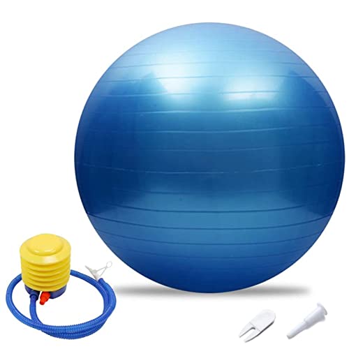 Gymnastikball Yoga Pilates Ball, 45-95cm Balance, Stabilität, Training Physiotherapie Geburtsball Für Yoga, Anti-Burst Gymnastikball, Fitnessstudio, Hausgeschenk Luftpumpe (Blue,95cm/37.40in)