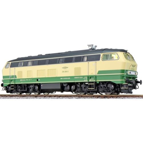 31008 Diesellok, 218 396 Brohltalbahn, beige/grün, Ep VI, Sound+Rauch, DC/AC