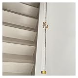 Klarer Acryl-Handlauf für Treppen, robuster, rutschfester, transparenter Innen-Treppenhandlauf, Komplettset, Wandmontage-Treppengeländer, individuelle Größe (Farbe: Goldhalterung, Größe: 450