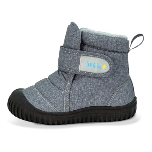 Jan & Jul Winter Snow Boots for Baby Girls And Boys (Heather Grey, EU Size 20 Toddler)