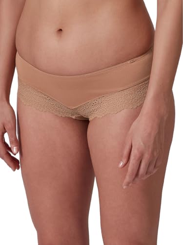 Skiny Damen Bamboo Lace Hipster-Höschen, Bronze, 36