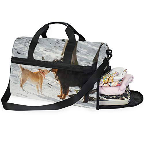 LUNLUMO Berner Sennenhund Große Kapazität Reisetasche Sport Duffels Gym Bag Fitness Sport Gear Gepäck Tasche für Damen und Herren