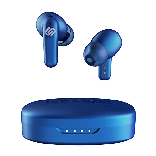 Urbanista Seoul Kabellose Ohrhörer, 70 ms Gaming-Kopfhörer mit Niedriger Latenz, Bluetooth 5.2, 32 Std, Mikrofon mit Geräuschunterdrückung, Touch-Bedienung, IPX4-Wasserfest, Elektrisch blau