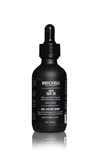 Brickell Herren-Arganöl für Haare, natürlich und biologisch, leichte Haarbehandlung, 59 ml, parfümiert