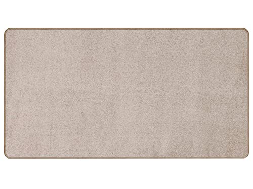 Primaflor - Ideen in Textil Kurzflor-Teppich Manila - Perlweiß, 80x200 cm, Hochwertig Gekettelter Teppich-Läufer für Wohnzimmer und Kinderzimmer