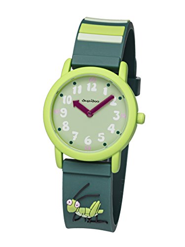 Duzzidoo Unisex Kinder Analog Quarz Uhr mit Plastik Armband GRA001