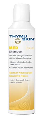 Thymuskin Med Shampoo - Mittel gegen starken Haarausfall für Frauen & Männer - aktiviert neuen Haarwuchs - durch klinische Studien bestätigt - keine Nebenwirkungen - 100ml